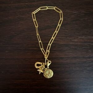 Gold Colored Charm Bracelet